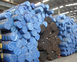 Packed ERW Steel Pipes in Pipe Factory